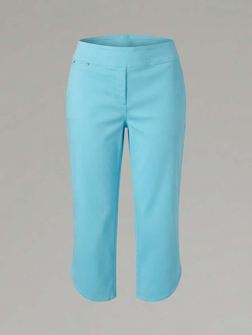 Attyre Petite Pull-On Capri Pants Seafoam Blue Size 12P